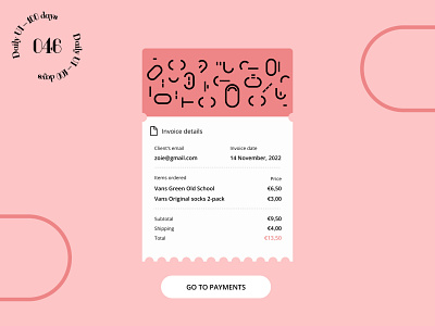 Daily UI #046 - Invoice