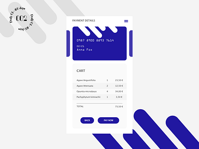 Daily UI #002 / Credit Card Checkout