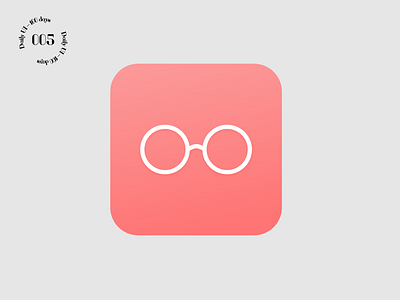 Daily UI #005 / App Icon 005 app design app icon daily 100 challenge daily ui glasses logo ui