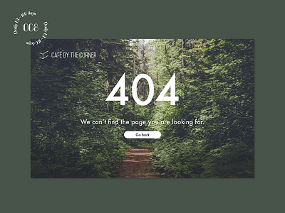 Daily UI #008 / 404 Page