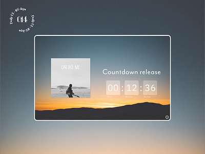 Daily UI #014 / Countdown Timer