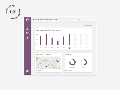 Daily UI #018 / Analytics Chart 018 analytics chart daily 100 challenge daily ui dashboard statistics ui