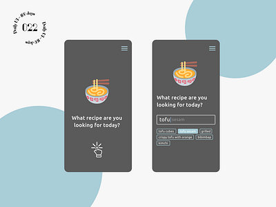 Daily UI #022 / Search app design daily 100 challenge daily ui food search ui
