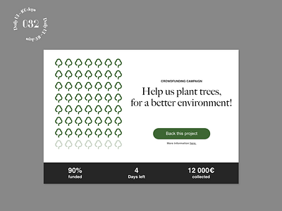 Daily UI #032 / Crowdfunding Campaign