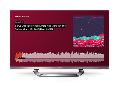 SoundCloud Chromecast Receiver app audio chromecast google cast interface music player soundcloud tv ux