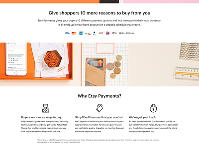 Etsy Payments brand design design etsy marketing payments ui ux ux ui web design webdesign website