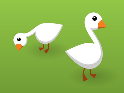 Goosegoose animal character illustration