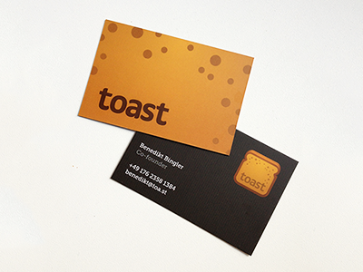 Toast business cards