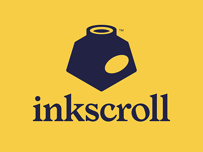inkscroll identity branding design flat icon illustrator logo minimal typography vector