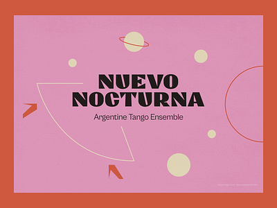 Nuevo Nocturna brand design illustration music tango vector