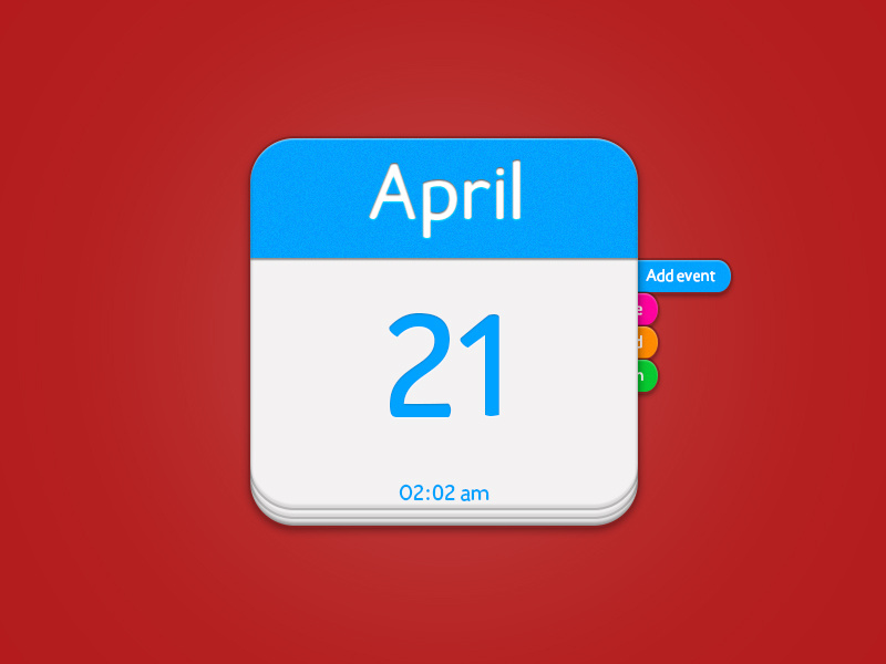 iOs Calendar (Free psd) calendar freebies ios icon calendar ios calendar icon blue white