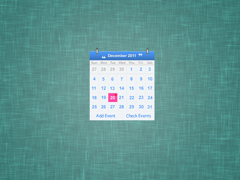 Calendar {Freebie} psddd freebie free psd calendar rebound freebies blue