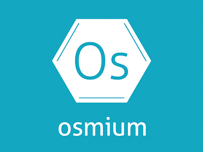 Osmium blue design icon logo os osmium photoshop project ui