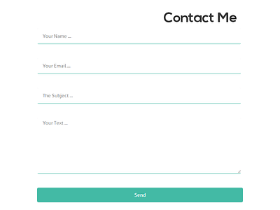 Flat Ui Contact form