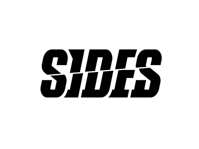 SIDES Concept black block bold cool cooler funky grid logo lettering lettering logo letters music punk rock slice sliced urban