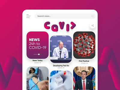 COVID-19 - Page News adobexd appdesign coronavirus covid 19 covid19 css design html inpiration interface stayhome userexperience webdesign webdesigner webdevelopment website design