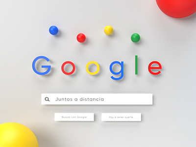 Google - Juntos a distancia 2020 3d ads bigbang blue coronavirus covid design google graphics juntos stories