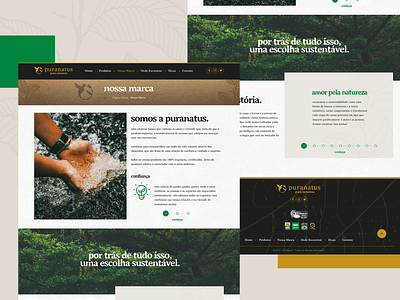 Puranatus Website design ecology enviroment nature ui webdesign website
