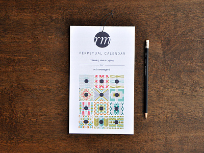 Perpetual Calendar calendar geometric perpetual tribal