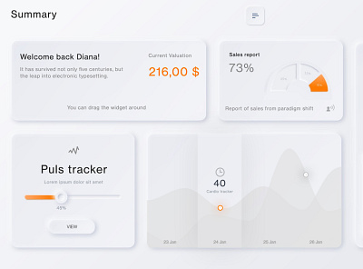 neumorphism based dashboard neumorphic design neumorphism