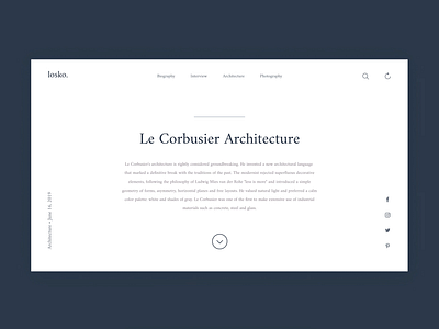 Architecture Website animation design figma ui ux