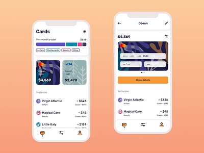 Finance App animation design figma illustration ui ux