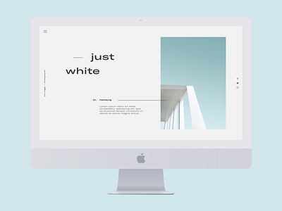 Just White article blog blue clean concept design desktop editorial grid mac minimal minimalism responsive ui ux web website white wip