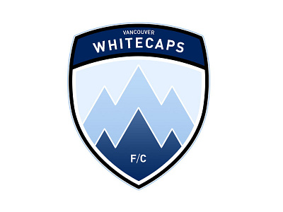 Vancouver Whitecaps F.C. badge crest flat icon illustrations illustrator mls soccer sport team vancouver