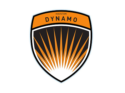 Houston Dynamo badge crest flat houston icon illustrations mls soccer sport team texas