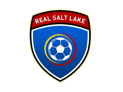 Real Salt Lake badge crest flat icon illustrations mls real salt lake salt lake city soccer sport team utah