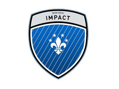 Montreal Impact badge canada crest flat icon illustrations impact mls montreal soccer sport team