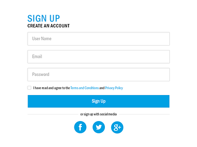 Daily UI #1 daily ui flat sign in sign up ui