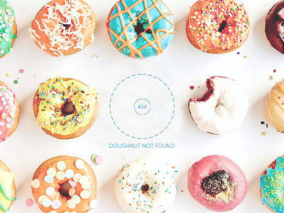 Daily UI #8 404 404 error bakery daily ui doughnut error ui ux