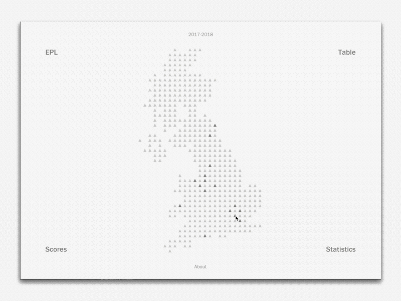 English Premier League Exploration english english premier league epl map soccer ui ux