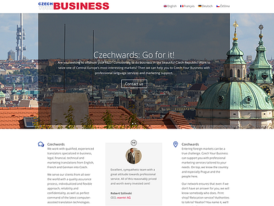 Landing Page: Czech Your Business landing landingpage page webdesign wordpress