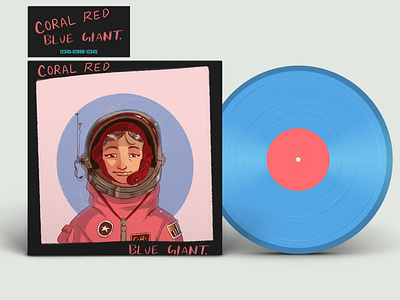 Coral Red Vinyl branding jacket records vinyl vinyl record