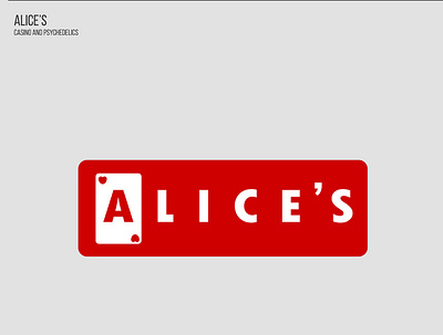 Alice's branding design icon logo typography ui