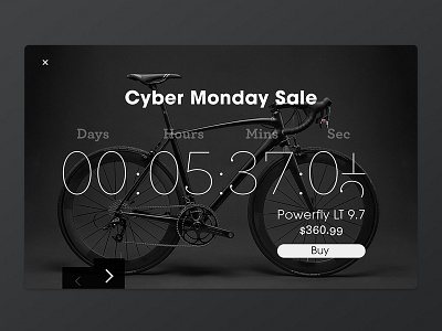 Ui Clock/Countdown black dailyui dailyux design digital minimal type typography ui ux web web design website