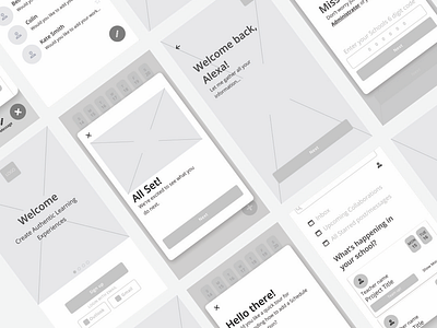 Wireframes from bootcamp app dailyui dailyux design digital figmadesign flat minimal mobile mobile app design typography ui ux web wireframe wireframes