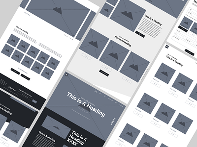 Website Wireframes dailyui design digital minimal typography ui ux web webdesign wireframe wireframing