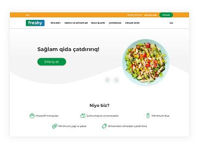 Freshy.az Landing Page