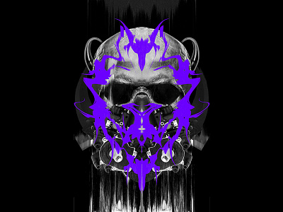 Skull_05 bending black county of milan data fashion glitch marcelo burlon mask purple skull sorting streetwear