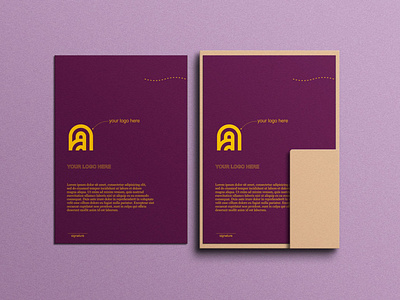 Letter Head & Cover Mockup