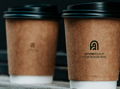 Drink Can Coffee Mockup branding can coffee company design drink layered logo mockup packaging product