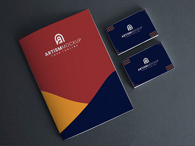 Book & Business Card Mockup