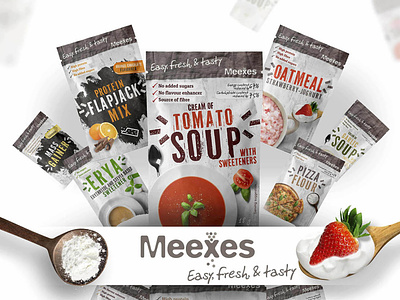 Meexes food package branding