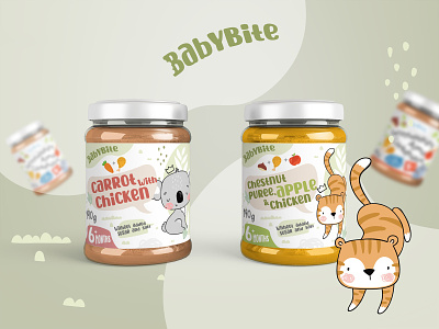 BabyBite healthy food packaging design for babies