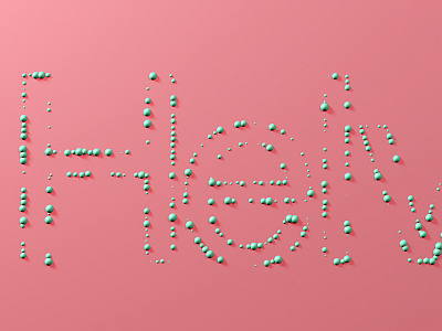Helvetica Dots cinema 4d cloners mograph typography