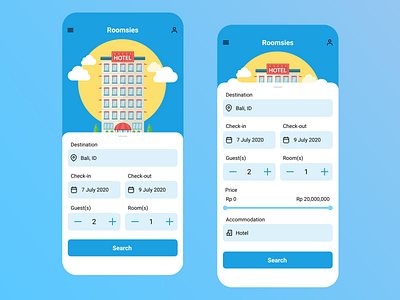 Roomsies - Hotel Booking