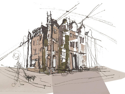 Amsterdam sketch amsterdam architectural architecture design drawing painting sketch
